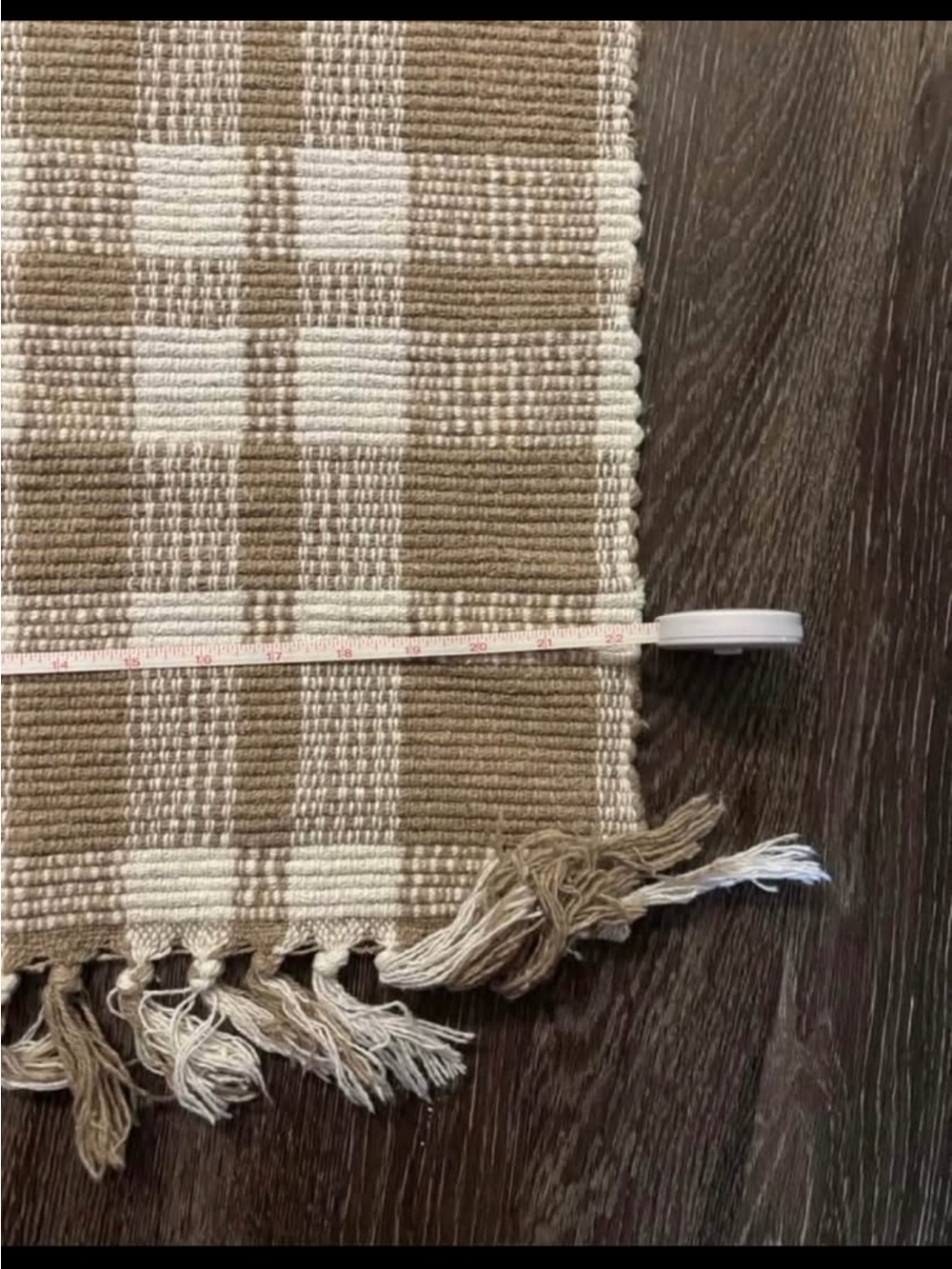 Neutral Plaid Rugs Set of 2 - Includes Non-Slip Pads - Picture 3 of 4